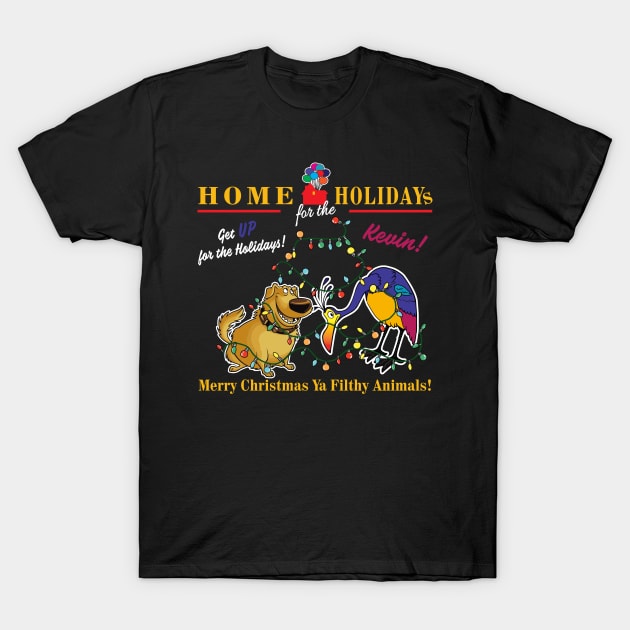 Home For The Holidays T-Shirt by Alema Art